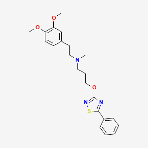 N-[2-(3,4-dimethoxyphenyl)ethyl]-N-methyl-3-[(5-phenyl-1,2,4-thiadiazol-3-yl)oxy]propan-1-amine