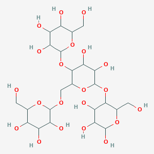 molecular formula C24H42O21 B10775389 2-[[4,5-dihydroxy-3-[3,4,5-trihydroxy-6-(hydroxymethyl)oxan-2-yl]oxy-6-[4,5,6-trihydroxy-2-(hydroxymethyl)oxan-3-yl]oxyoxan-2-yl]methoxy]-6-(hydroxymethyl)oxane-3,4,5-triol CAS No. 337376-15-5