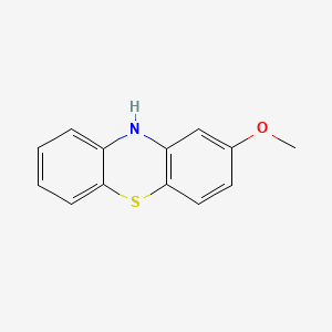 molecular formula C13H11NOS B10775409 2-Methoxy-10H-phenothiazine CAS No. 63245-41-0