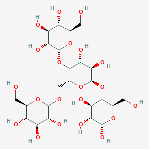 (3R,4S,5S,6R)-2-[[(2R,4R,5R,6R)-4,5-dihydroxy-3-[(2R,3R,4S,5S,6R)-3,4,5-trihydroxy-6-(hydroxymethyl)oxan-2-yl]oxy-6-[(2R,4R,5R,6S)-4,5,6-trihydroxy-2-(hydroxymethyl)oxan-3-yl]oxyoxan-2-yl]methoxy]-6-(hydroxymethyl)oxane-3,4,5-triol