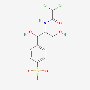 molecular formula C12H15Cl2NO5S B10775454 Racefenicol CAS No. 7780-07-6