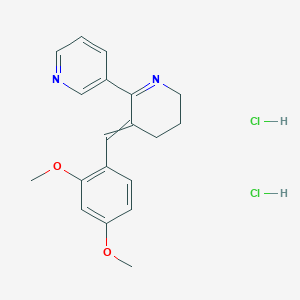 molecular formula C19H22Cl2N2O2 B10775509 DMXB-Anabaseine 