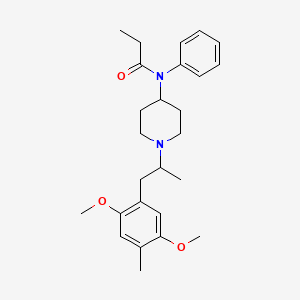 N-(1-(1-(2,5-Dimethoxy-4-methylphenyl)propan-2-yl)piperidin-4-yl)-N-phenylpropionamide