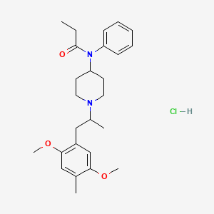 molecular formula C26H37ClN2O3 B10775551 N-(DOM) Fentanyl hydrochloride 