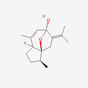 (1S,2S,5S,8S)-2,6-dimethyl-9-propan-2-ylidene-11-oxatricyclo[6.2.1.01,5]undec-6-en-8-ol