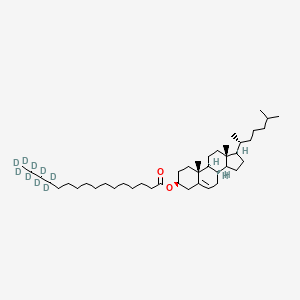 molecular formula C43H76O2 B10775578 Cholesteryl Palmitate-d9 