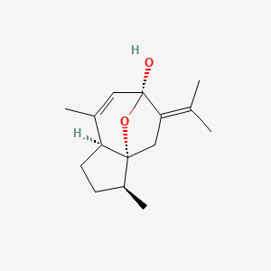 (1R,2S,5S,8S)-2,6-dimethyl-9-propan-2-ylidene-11-oxatricyclo[6.2.1.01,5]undec-6-en-8-ol