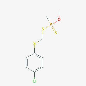 B107756 S-(((4-Chlorophenyl)thio)methyl) O-methyl methylphosphonodithioate CAS No. 18466-11-0