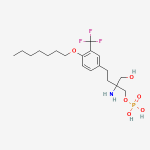 molecular formula C19H31F3NO6P B10775613 Amiselimod phosphate CAS No. 942398-85-8