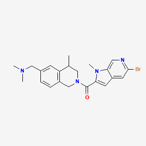 (5-Bromo-1-methyl-1H-pyrrolo[2,3-c]pyridin-2-yl){6-[(dimethylamino)methyl]-(+)-4-methyl-3,4-dihydroisoquinolin-2(1H)-yl}methanone