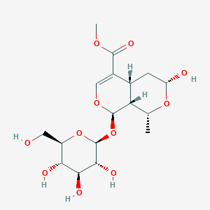 methyl (1R,3R,4aR,8R,8aR)-3-hydroxy-1-methyl-8-[(2S,3R,4S,5S,6R)-3,4,5-trihydroxy-6-(hydroxymethyl)oxan-2-yl]oxy-1,3,4,4a,8,8a-hexahydropyrano[3,4-c]pyran-5-carboxylate