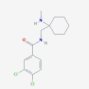 molecular formula C15H20Cl2N2O B10775679 3,4-dichloro-N-[[1-(methylamino)cyclohexyl]methyl]benzamide 