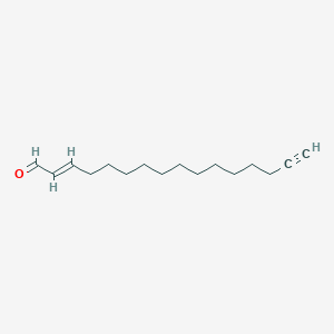 molecular formula C16H26O B10775724 (E)-hexadec-2-en-15-ynal 