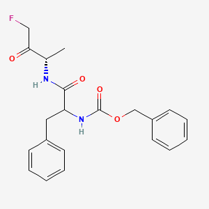 molecular formula C21H23FN2O4 B10775747 benzyl N-[1-[[(2S)-4-fluoro-3-oxobutan-2-yl]amino]-1-oxo-3-phenylpropan-2-yl]carbamate 