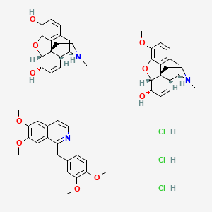 molecular formula C55H64Cl3N3O10 B10775775 Pantopon CAS No. 8002-76-4