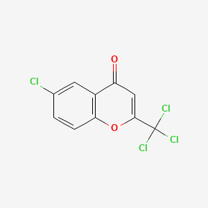 molecular formula C10H4Cl4O2 B10775859 6-chloro-2-(trichloromethyl)-4H-chromen-4-one 