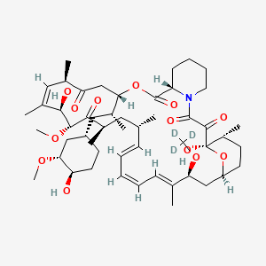 molecular formula C51H79NO13 B10775873 (1R,9S,12S,15R,16E,18R,19R,21R,23S,24Z,26E,28E,30S,32S,35R)-1,18-dihydroxy-12-[(2R)-1-[(1S,3R,4R)-4-hydroxy-3-methoxycyclohexyl]propan-2-yl]-19-methoxy-15,17,21,23,29,35-hexamethyl-30-(trideuteriomethoxy)-11,36-dioxa-4-azatricyclo[30.3.1.04,9]hexatriaconta-16,24,26,28-tetraene-2,3,10,14,20-pentone 