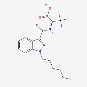 molecular formula C19H26FN3O3 B10775874 (S)-2-(1-(5-fluoropentyl)-1H-indazole-3-carboxamido)-3,3-dimethylbutanoicacid CAS No. 2365471-39-0