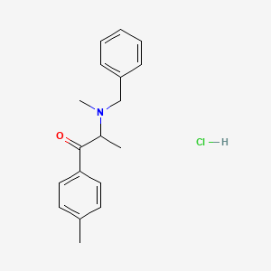 molecular formula C18H22ClNO B10775906 2-(Benzyl(methyl)amino)-1-(p-tolyl)propan-1-one,monohydrochloride 