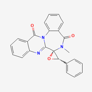 (2S,3S)-6'-methyl-3-phenylspiro[oxirane-2,7'-quinazolino[3,2-a][1,4]benzodiazepine]-5',13'-dione