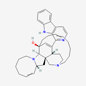 molecular formula C36H44N4O B10775995 (1R,2R,4R,12R,13S)-25-(9H-pyrido[3,4-b]indol-1-yl)-11,22-diazapentacyclo[11.11.2.12,22.02,12.04,11]heptacosa-5,16,25-trien-13-ol 