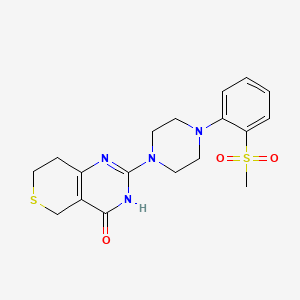 2-(4-(2-(methylsulfonyl)phenyl) piperazin-1-yl)-7,8-dihydro-3H-thiopyrano[4,3-d]pyrimidin-4(5H)-one