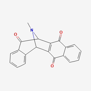 molecular formula C20H13NO3 B10776101 5H-Benzo(4,5)cyclohepta(1,2-b)naphthalene-5,12-imine-6,11,13(12H)-trione, 14-methyl- CAS No. 1310907-71-1