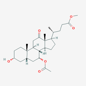 B107762 Methyl (3alpha,5beta,7alpha)-7-acetoxy-3-hydroxy-12-oxocholan-24-oate CAS No. 71837-87-1