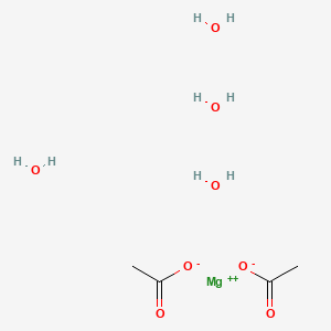 molecular formula C4H14MgO8 B10776296 Magnesium Acetate Tetrahydrate CAS No. 3581-93-9