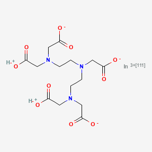 molecular formula C14H20InN3O10 B10776299 Indium In 111 pentetate CAS No. 135998-32-2