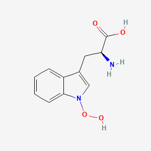 molecular formula C11H12N2O4 B10776307 1-hydroperoxy-L-tryptophan 