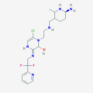 1-(2-{[(6-Amino-2-Methylpyridin-3-Yl)methyl]amino}ethyl)-6-Chloro-3-[(2,2-Difluoro-2-Pyridin-2-Ylethyl)amino]-1,4-Dihydropyrazin-2-Ol