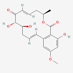 (4R,6E,9S,10S,12E)-9,10,18-trihydroxy-16-methoxy-4-methyl-3-oxabicyclo[12.4.0]octadeca-1(14),6,12,15,17-pentaene-2,8-dione