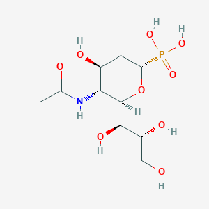 4-Acetamido-2,4-didexoy-D-glycero-beta-D-galacto-octopyranosylphosphonic acid (AN axial phosphonate)