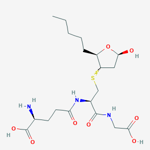 4-S-Glutathionyl-5-pentyl-tetrahydro-furan-2-OL