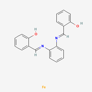 2-[[2-[(2-Hydroxyphenyl)methylideneamino]phenyl]iminomethyl]phenol;iron