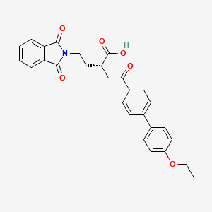 2-[2-(1,3-Dioxo-1,3-dihydro-2H-isoindol-2-YL)ethyl]-4-(4'-ethoxy-1,1'-biphenyl-4-YL)-4-oxobutanoic acid