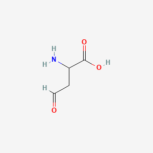 molecular formula C4H7NO3 B10776642 2-Amino-4-oxobutanoic acid CAS No. 498-20-4