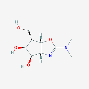 (3aR,4R,5S,6S,6aS)-2-(dimethylamino)-6-(hydroxymethyl)-4,5,6,6a-tetrahydro-3aH-cyclopenta[d][1,3]oxazole-4,5-diol