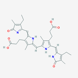 3-[(5Z)-5-[[4-(2-carboxyethyl)-5-[(Z)-(3-ethyl-4-methyl-5-oxopyrrol-2-ylidene)methyl]-3-methyl-1H-pyrrol-2-yl]methylidene]-2-[(3-ethyl-4-methyl-5-oxopyrrol-2-yl)methylidene]-4-methylpyrrol-3-yl]propanoic acid