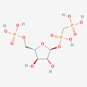 [[(2S,3R,4R,5S)-3,4-dihydroxy-5-(phosphonooxymethyl)oxolan-2-yl]oxy-hydroxyphosphoryl]methylphosphonic acid