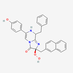 (2S,8R)-8-Benzyl-2-hydroperoxy-6-(4-hydroxyphenyl)-2-(2-naphthylmethyl)-7,8-dihydroimidazo[1,2-A]pyrazin-3(2H)-one