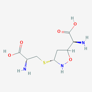 S-{(3R,5R)-5-[(S)-amino(carboxy)methyl]isoxazolidin-3-yl}-L-cysteine