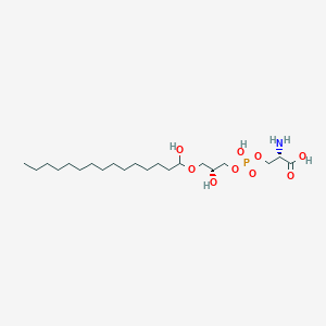 O-{Hydroxy[((2R)-2-hydroxy-3-{[(1S)-1-hydroxypentadecyl]oxy}propyl)oxy]phosphoryl}-L-serine