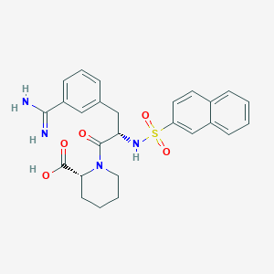 N-alpha-(2-Naphthylsulfonyl)-N-(3-amidino-L-phenylalaninyl)-D-pipecolinic acid