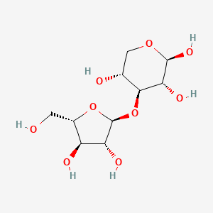 molecular formula C10H18O9 B10776888 4-(3,4-Dihydroxy-5-hydroxymethyl-tetrahydro-furan-2-yloxy)-tetrahydro-pyran-2,3,5-triol 