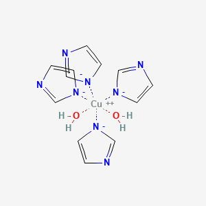 copper;imidazol-3-ide;dihydrate