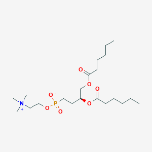 [(3S)-3,4-di(hexanoyloxy)butyl]-[2-(trimethylazaniumyl)ethoxy]phosphinate