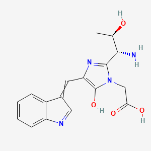 [2-(1-Amino-2-Hydroxy-Propyl)-4-(1h-Indol-3-Ylmethylene)-5-Oxo-4,5-Dihydro-Imidazol-1-Yl]-Acetaldehyde