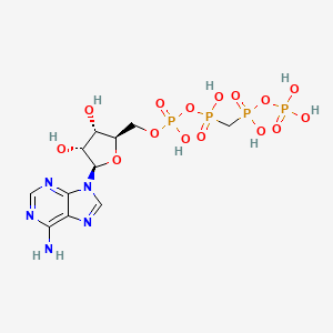 molecular formula C11H19N5O15P4 B10776960 Diphosphomethylphosphonic acid adenylate ester 